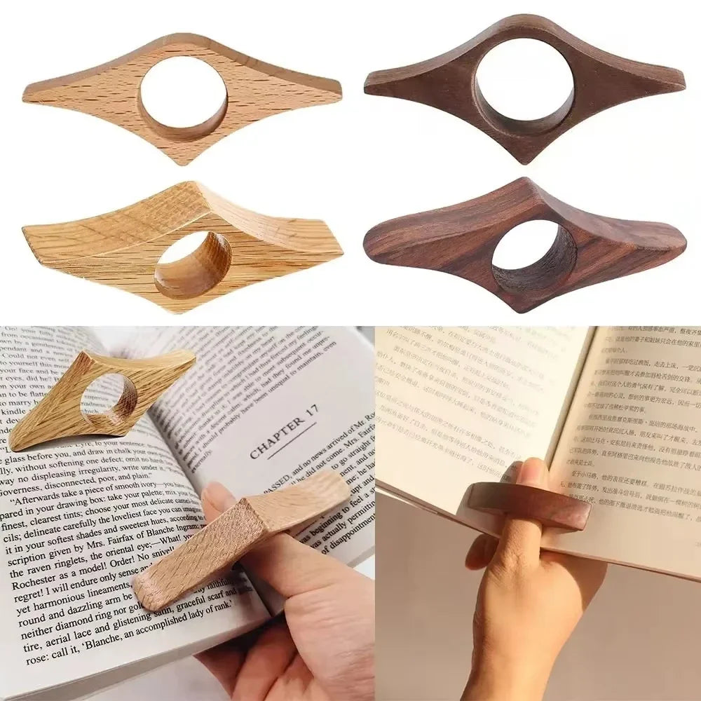 LumaPage™  Solid Wood Thumb Holder